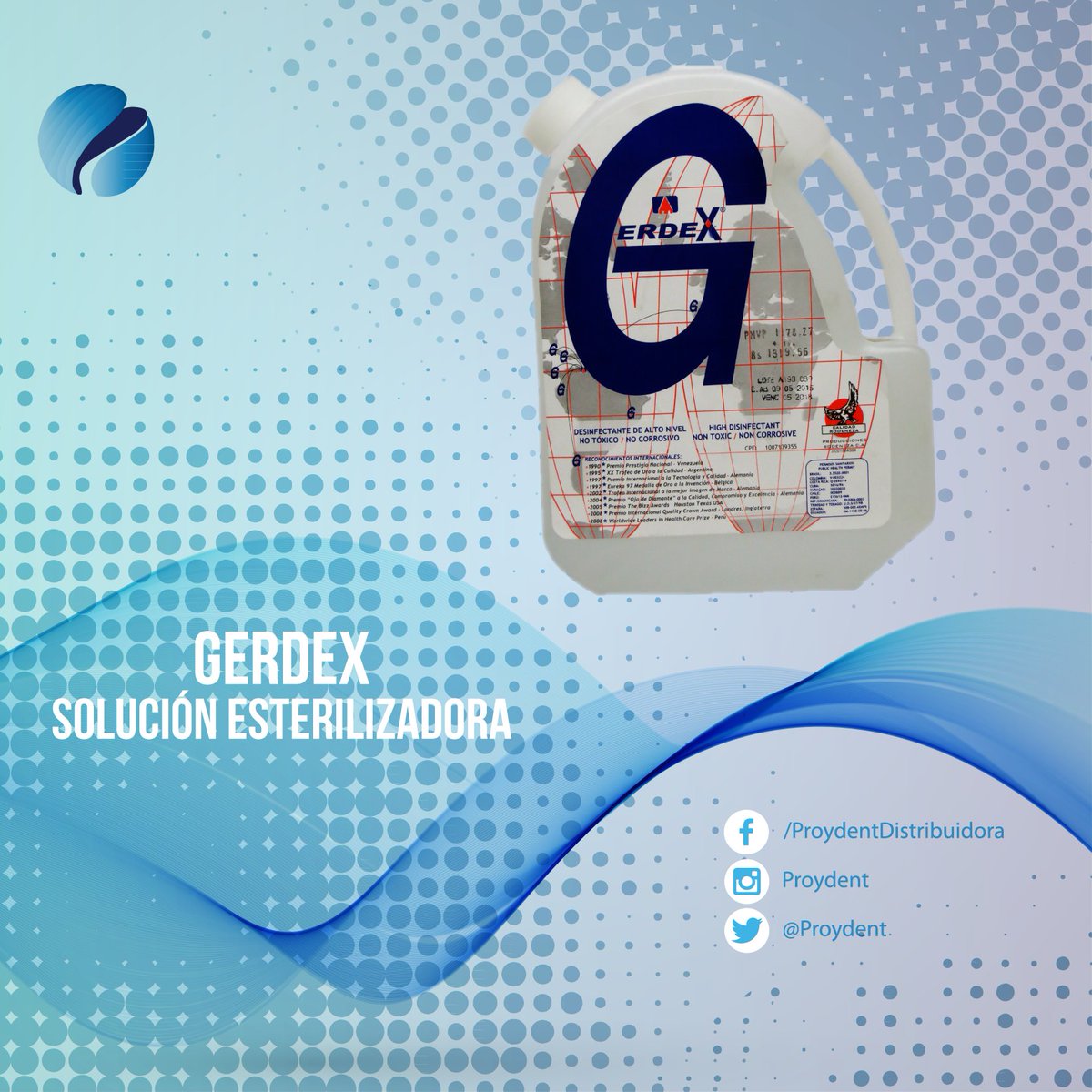 Proydent's tweet photo. #Gerdex No daña, mancha ni deteriora las superficies en las que es utilizado y es un producto de elaboración e invención nacional. https://t.co/HJbH9wKNMA
