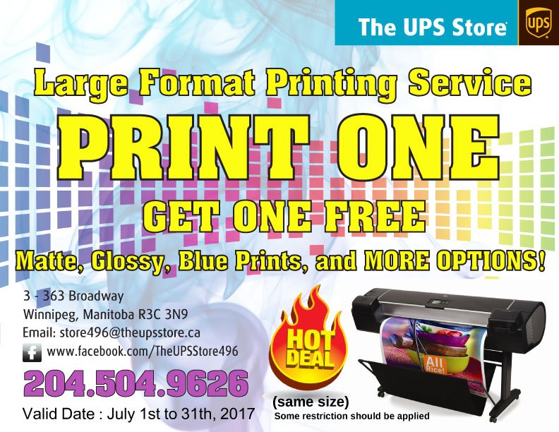 ups large format printing