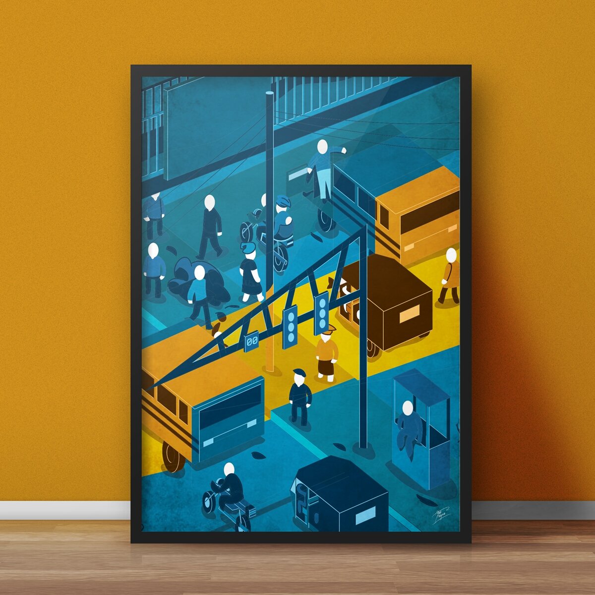 Hi guys, in case anyone is interested
Framed versions of my illustrations can be made available