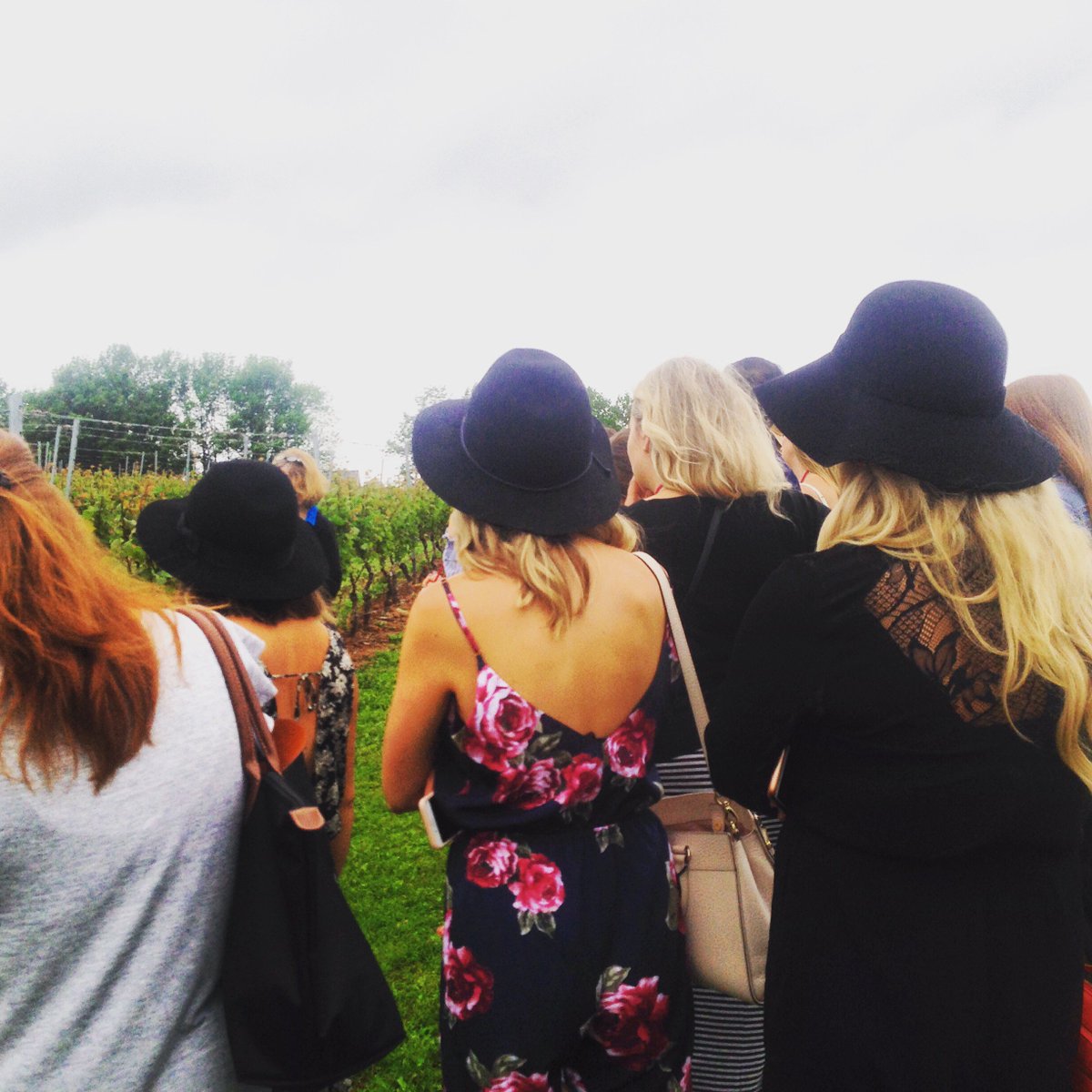 Matching hats are an integral part of the wine tour process <a href="/grandprewines/">Grand Pré Wines</a> #urbansombrero #nswinetours #dressedforsuccessandwine