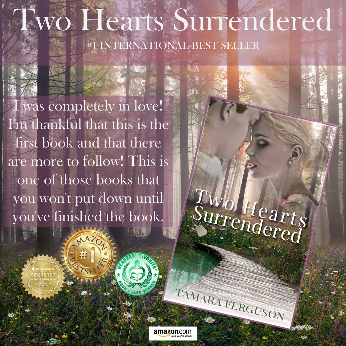Tammysdragonfly's tweet image. ✨✨✨✨✨✨✨✨✨✨✨✨
&apos;This Book Was Awesome!&apos;
MILITARY #ROMANCE
TWO HEARTS SURRENDERED
#ASMSG #TW4RW #IAN1
amazon.com/TWO-HEARTS-SUR…