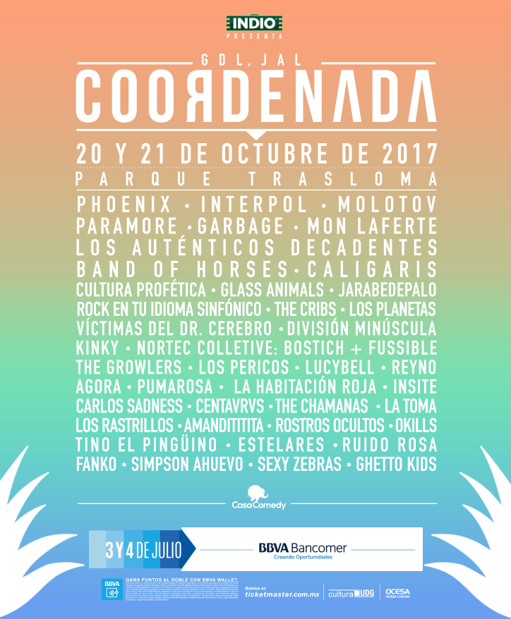 thecribs's tweet photo. Mexico, new show added! We will be playing Guadalajara for the first
time, at @CoordenadaGDL festival. Friday 10/20. https://t.co/avxFCk1VfO https://t.co/sZ3fQjw5CG