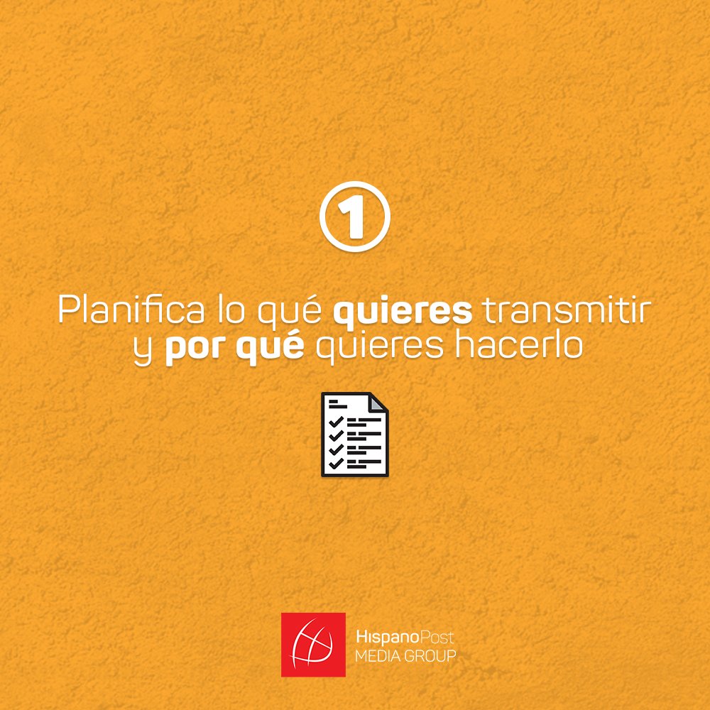 HispanoPostGrp's tweet photo. Para crear un #streaming exitoso: establece qué quieres transmitir al público con mucha creatividad, así aprovecharás el alcance. https://t.co/gsxgzYUSM9