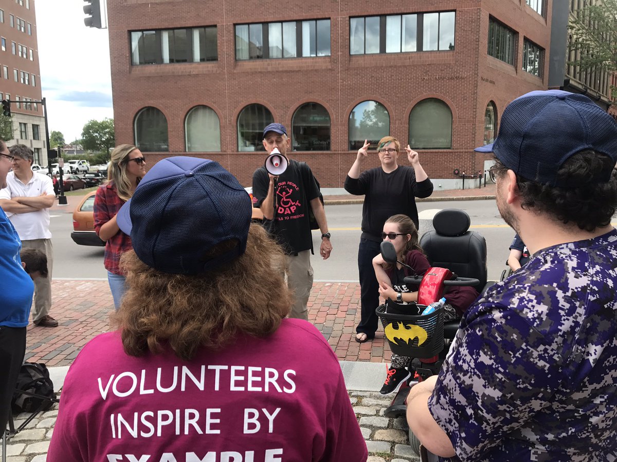 Guzzlerut's tweet photo. ADAPT is in Portland ME as we speak. Will be visiting Senator Collins office https://t.co/dMNIK8wK46