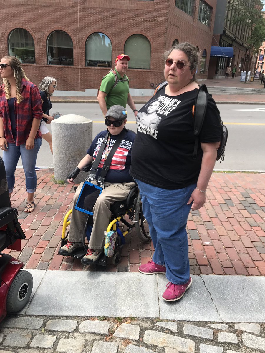 Guzzlerut's tweet photo. ADAPT is in Portland ME as we speak. Will be visiting Senator Collins office https://t.co/dMNIK8wK46