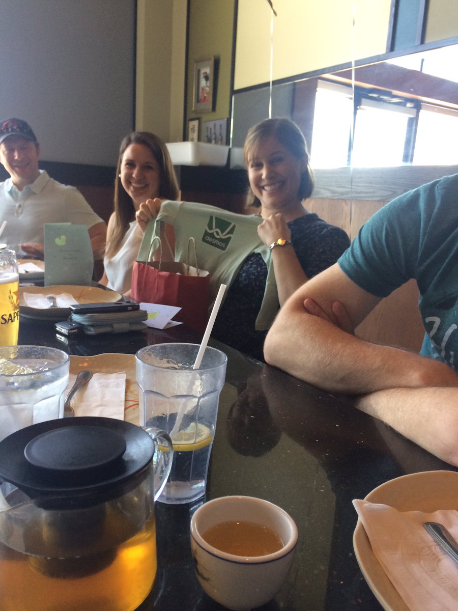 realJ_Mitchell's tweet photo. How do math teachers celebrate new life? With homemade @Desmos swag obviously. A #HaydenMath sincere congrats to our own @MsGirvan https://t.co/WiT7Nqanh6