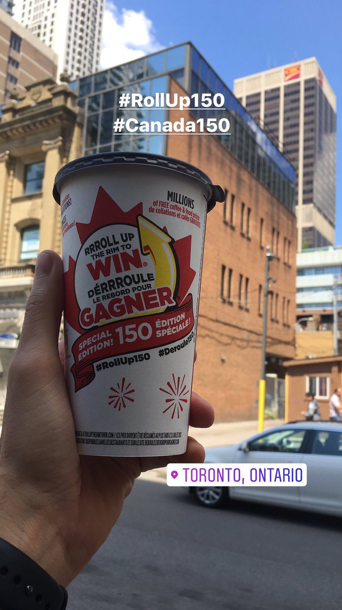 MikeBarbz's tweet image. The Secret Is Out! To mark #Canada150 , a special edition @TimHortons RRRoll Up the Rim launches today! #RollUp150