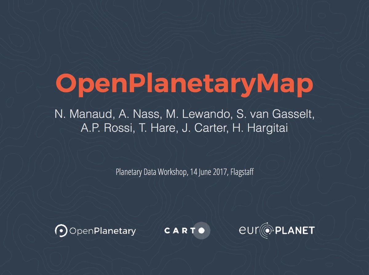 #OpenPlanetaryMap presentation at #planetdata3 available here: bit.ly/planetdata3-opm @openplanetary <a href="/CARTO/">CARTO</a> <a href="/europlanetmedia/">Europlanet 🇪🇺</a>