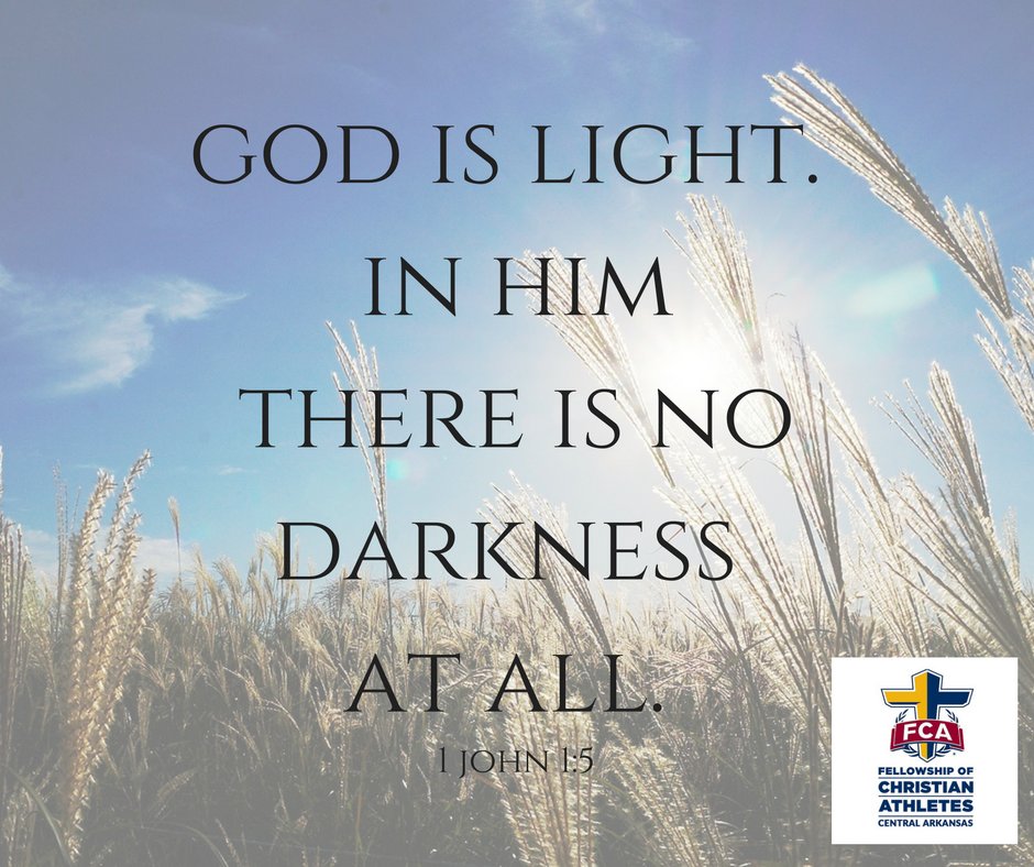 God is light.