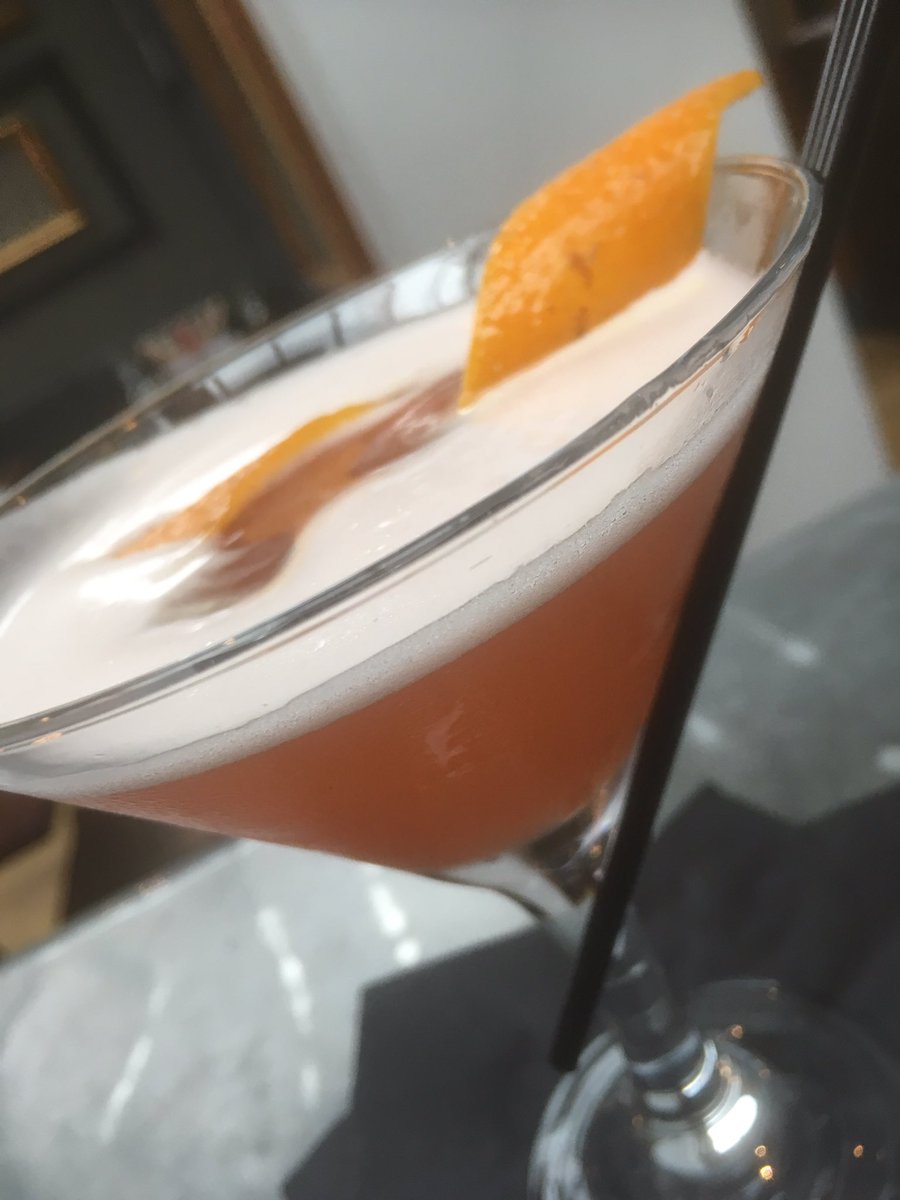 GoodliffesLbro's tweet photo. Rhubarb Gin Flip with @warner_edwards rhubarb Gin. Special #cocktail https://t.co/SWojZENdjB