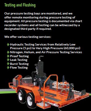 Learn more about the testing and flushing services that we offer to the Oil &amp; Gas industry. #Subsea