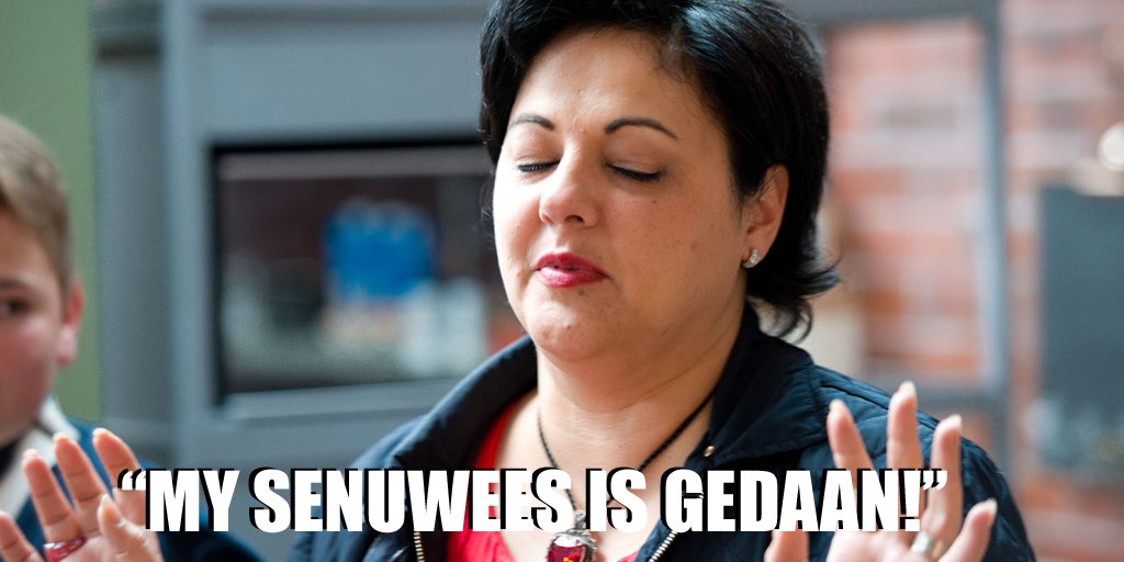 kykNETtv's tweet photo. Jou reaksie wanneer jy besef tydsbeplanning is nie jou sterkpunt nie. Moenie #Kokkedoortjie misloop nie – skakel in om 20:00! https://t.co/bkGdYMi5Py