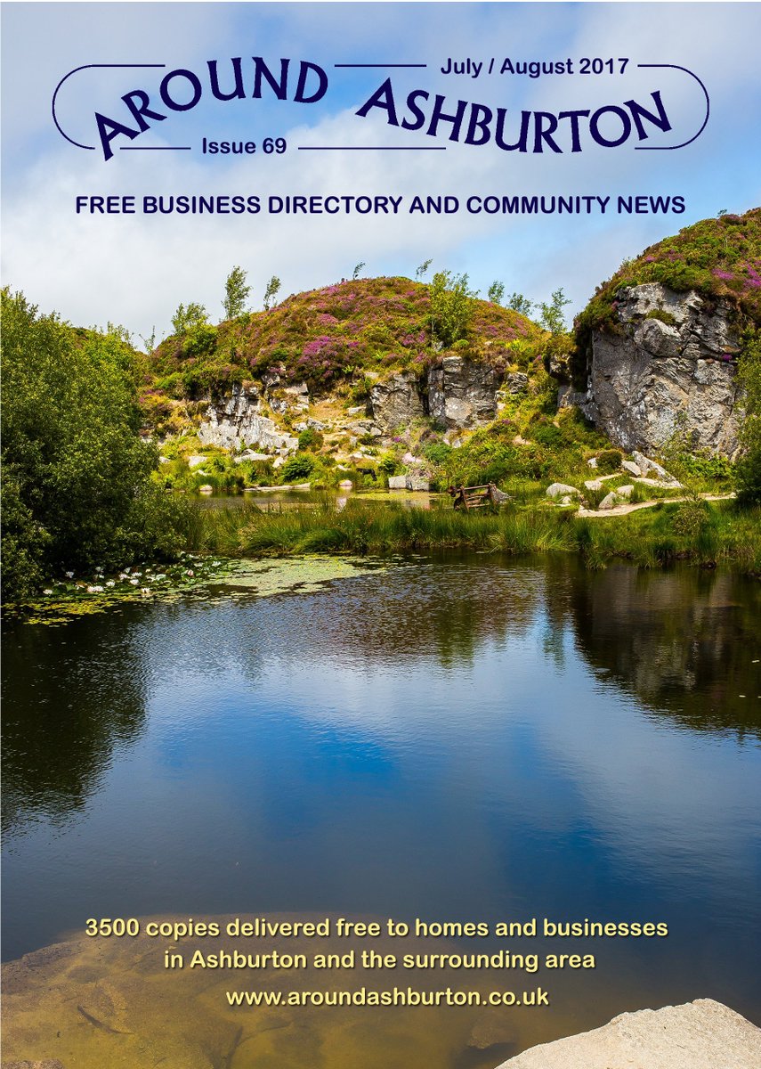 AroundAshburton's tweet photo. July/August issue out now.... #HaytorQuarry on front cover @MaxyT_38 @aceestateagent @Night__Swim @sophiepierce @shout_devon https://t.co/6C736bdtbw