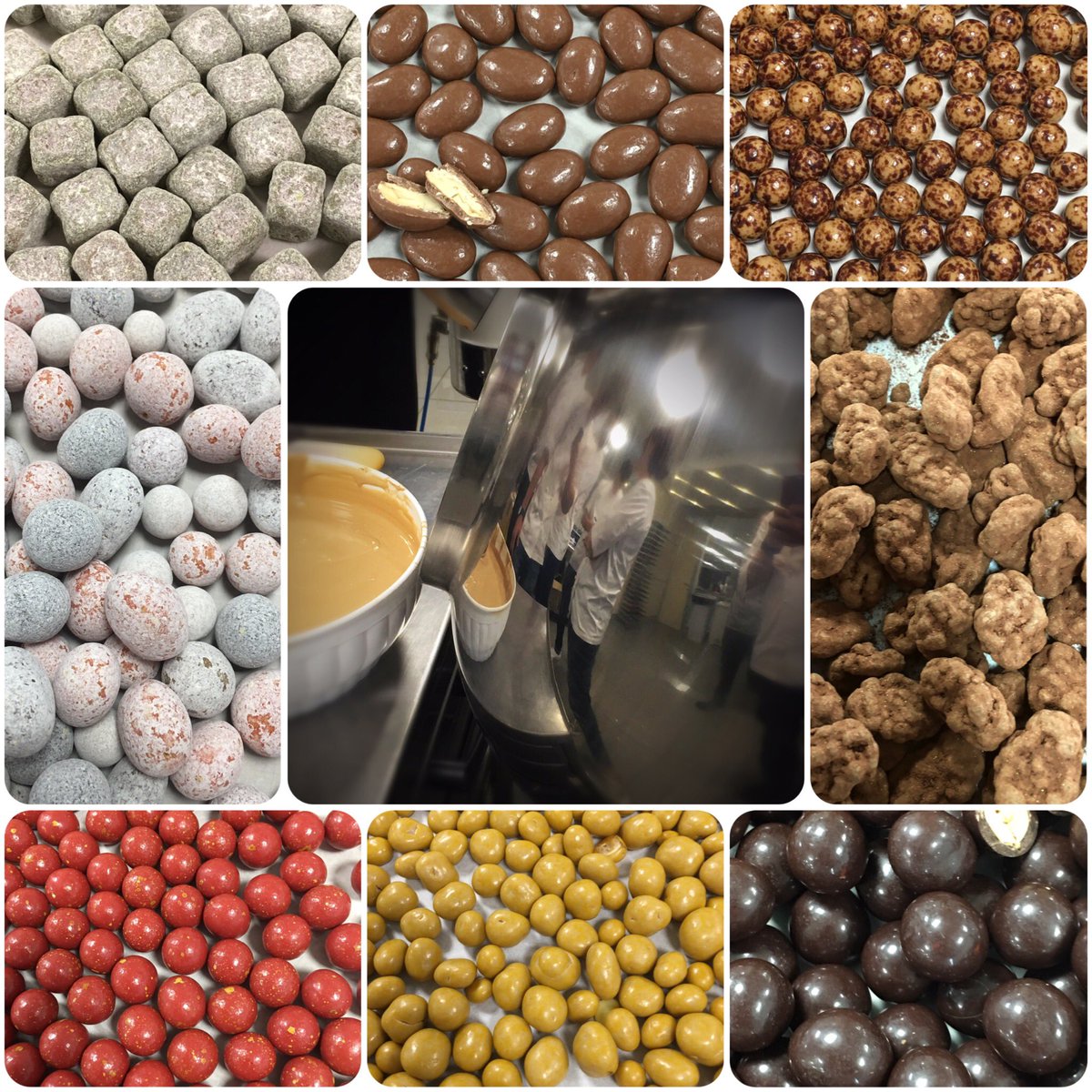 cake_FROSTing's tweet photo. Great couple of days with @ValrhonaFrance colleagues exchanging knowledge at the #Selmi training centre #oneshot #comfit #micron #dragee https://t.co/6AX0Fq0Ud9