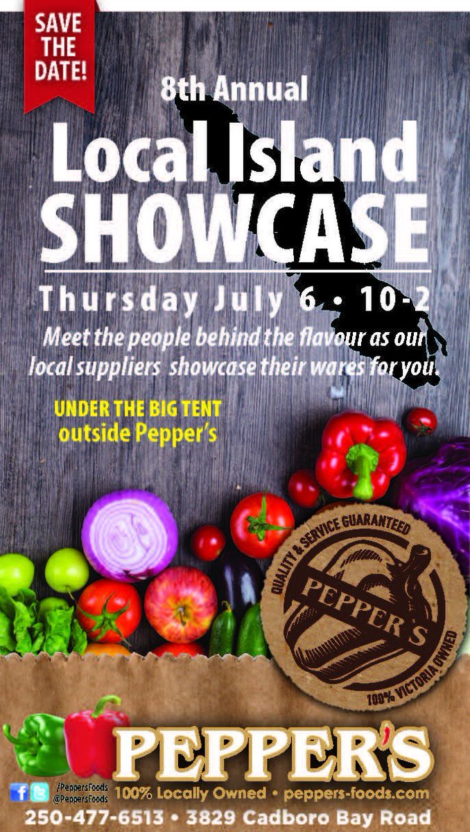 Join us next Thursday for our 8th Annual Local Island Showcase! Dozens of local suppliers providing samples #yyj 🎪