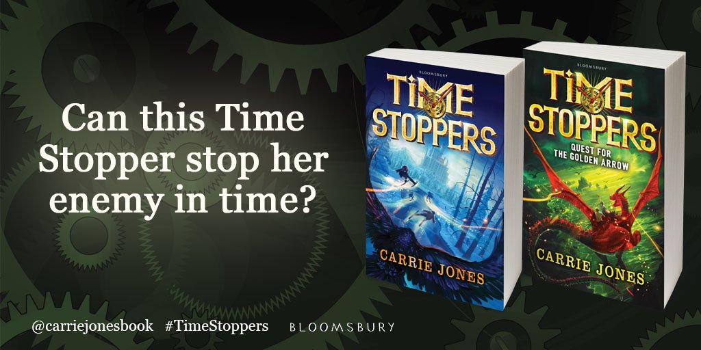 KidsBloomsbury's tweet photo. Are you ready for another rollercoaster fantasy adventure? #TimeStoppers: Quest for the Golden Arrow by @carriejonesbook is out now! https://t.co/2KHcn7h1fZ