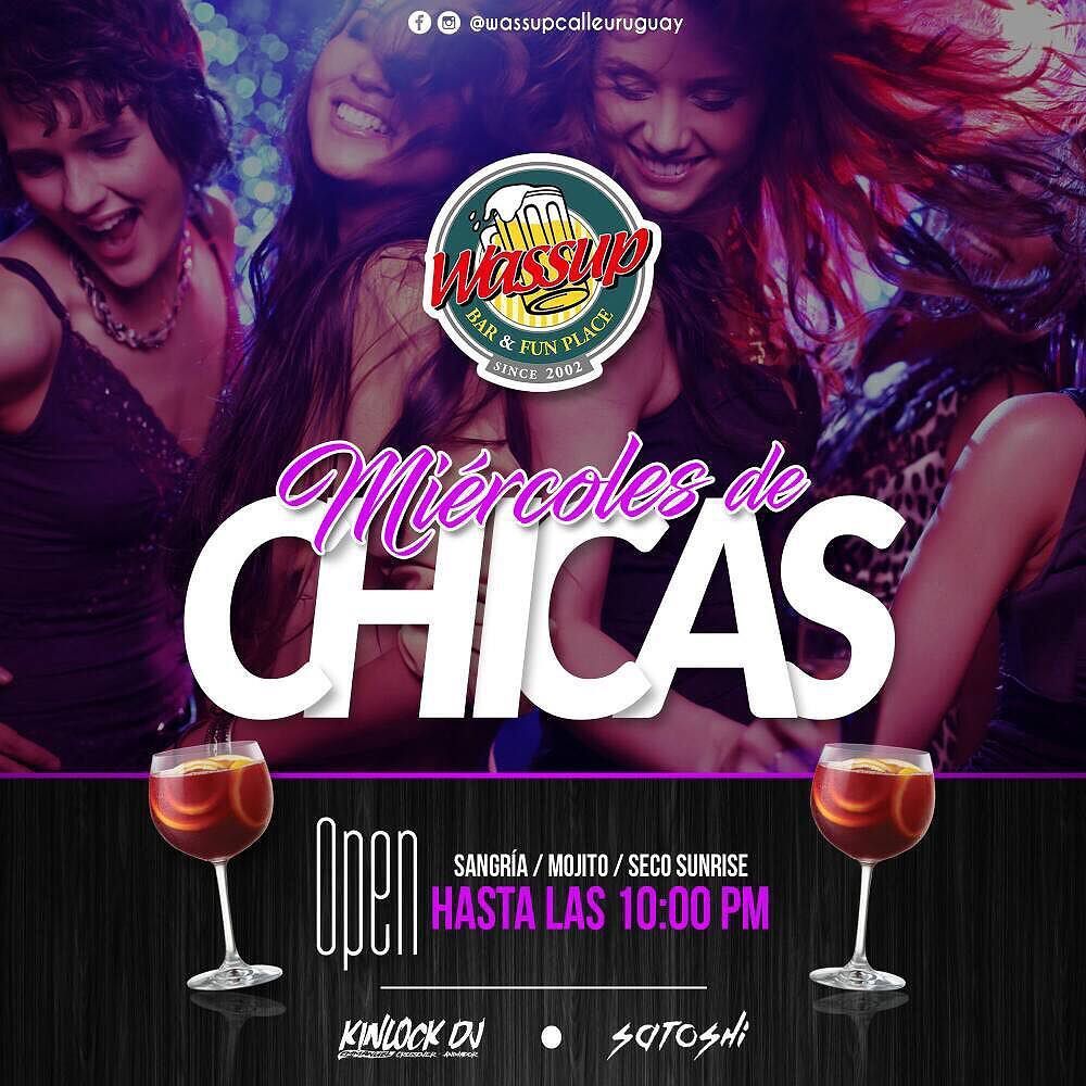 Este miércoles ya sabes donde es la rumba es #MiercolesDeWassup OPEN #sangria🍷 #mojito 🍸 y #secosunrise 🍹de 5:00 p… ift.tt/2tpJ4dy