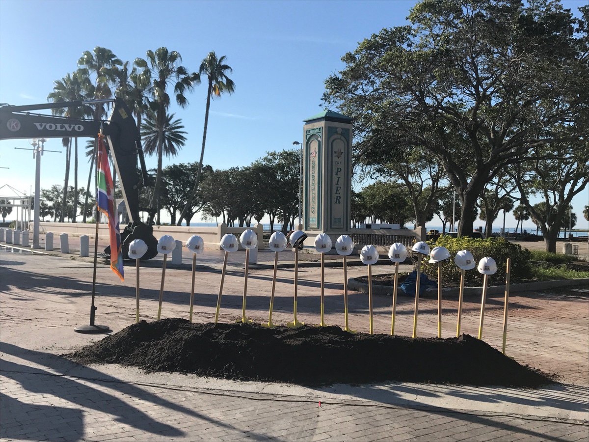 Check out the scene at our #groundbreaking for the new St Petersburg Pier in #Florida