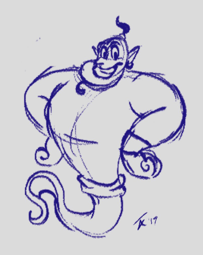 teriarchibbles's tweet photo. Super tiny. Super quick. Genie warmup for @kiwifruitbird #MemoryArtChallenge https://t.co/evNyW1XE1x
