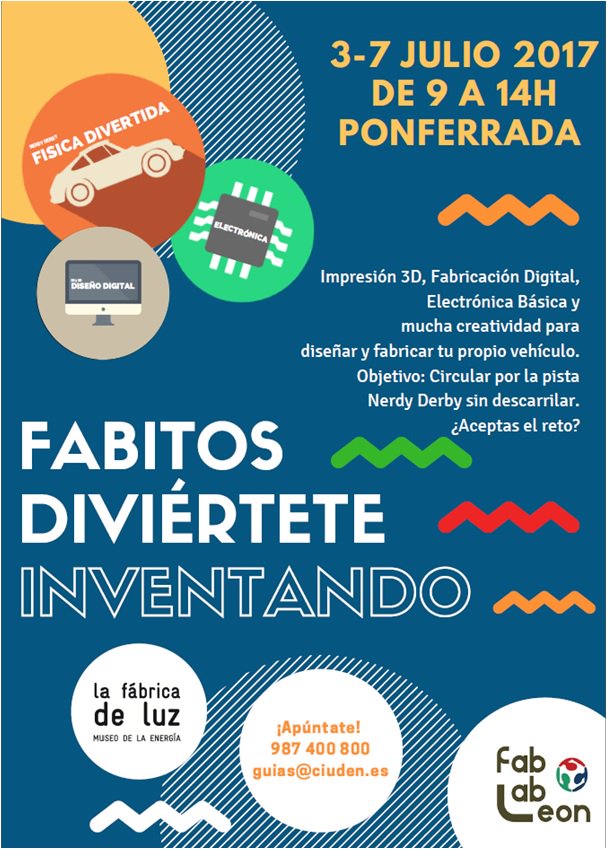 📣Crea tu coche 🏎 y consigue que llegue al final de la pista. ¿Aceptas el reto? <a href="/FabLabLeon/">FabLab Leon</a> goo.gl/Ys6Jes #ponferrada #bierzo