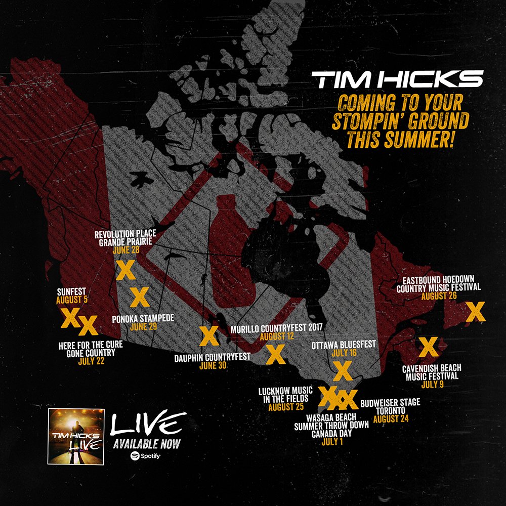 timhicksmusic's tweet photo. Let's do this!! See you guys across Canada this summer! 🇨🇦
Stream #TimHicksLive on @Spotify https://t.co/7CtqzECAkr
https://t.co/kH0x1XXilv https://t.co/vfftl9XTNR