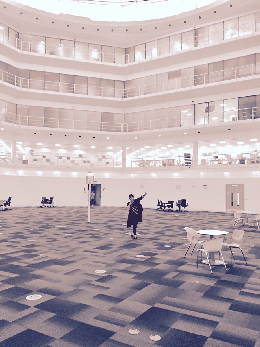 .<a href="/newdiorama/">New Diorama Theatre</a>'s atrium in ND2 is the 'largest green room in London'. In our breaks we've definitely not been re-enacting scenes from Wall St.