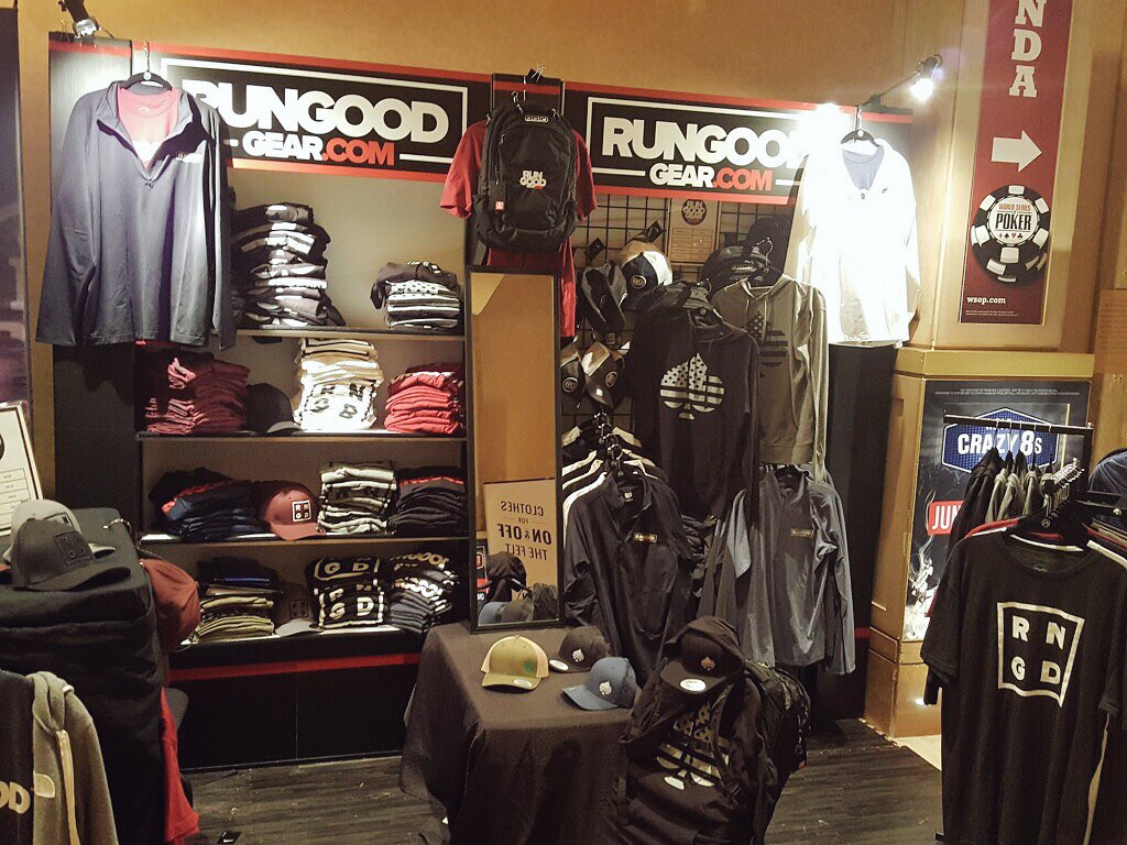 RunGoodGear's tweet photo. Let's do a giveaway! RT & FOLLOW for a chance to win a RunGood T-shirt! We'll pick THREE winners Friday! #RunGoodStore #WSOP2017 https://t.co/xFLI4NDLKW
