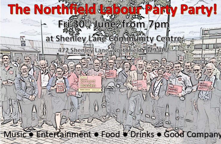 NorthfieldCLP's tweet image. Don't forget, it's our election celebration party this Friday from 7pm at Shenley Lane centre - everyone welcome!