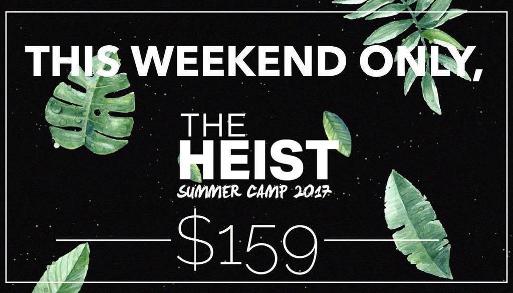 LCStudentsCNTRL's tweet photo. Here it is...! Summer camp 2017: THE HEIST July 16-19
Camp is for students 6th-12th grade. This year, we get the pleasure of taking over La… https://t.co/m6QKAID3Oa