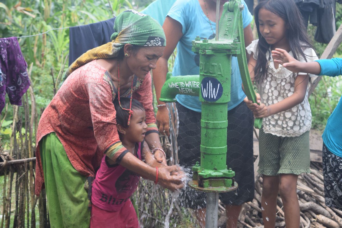 winetowater's tweet photo. Working wells are necessary for all parts of life—including washing little hands! #WaterIsLife #CommunityWater #GlobalWaterCrisis #TheTap https://t.co/dUkA2pD4uk