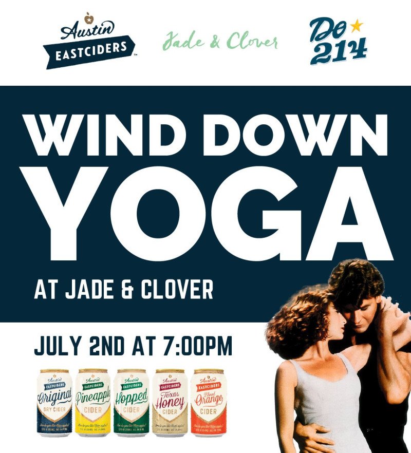 Hey Yogis! Join us this Sunday night for yoga followed by an outside screening of Dirty Dancing. You don't want to miss this! #yoga #dallas