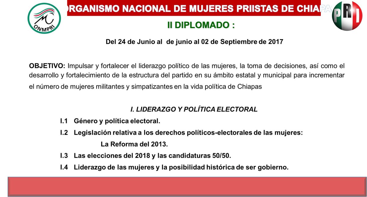 ritabalboa3's tweet photo. Segundo diplomado :Mujeres y Liderazgo Político con Perspectiva de Género. https://t.co/UuldC86Qfz