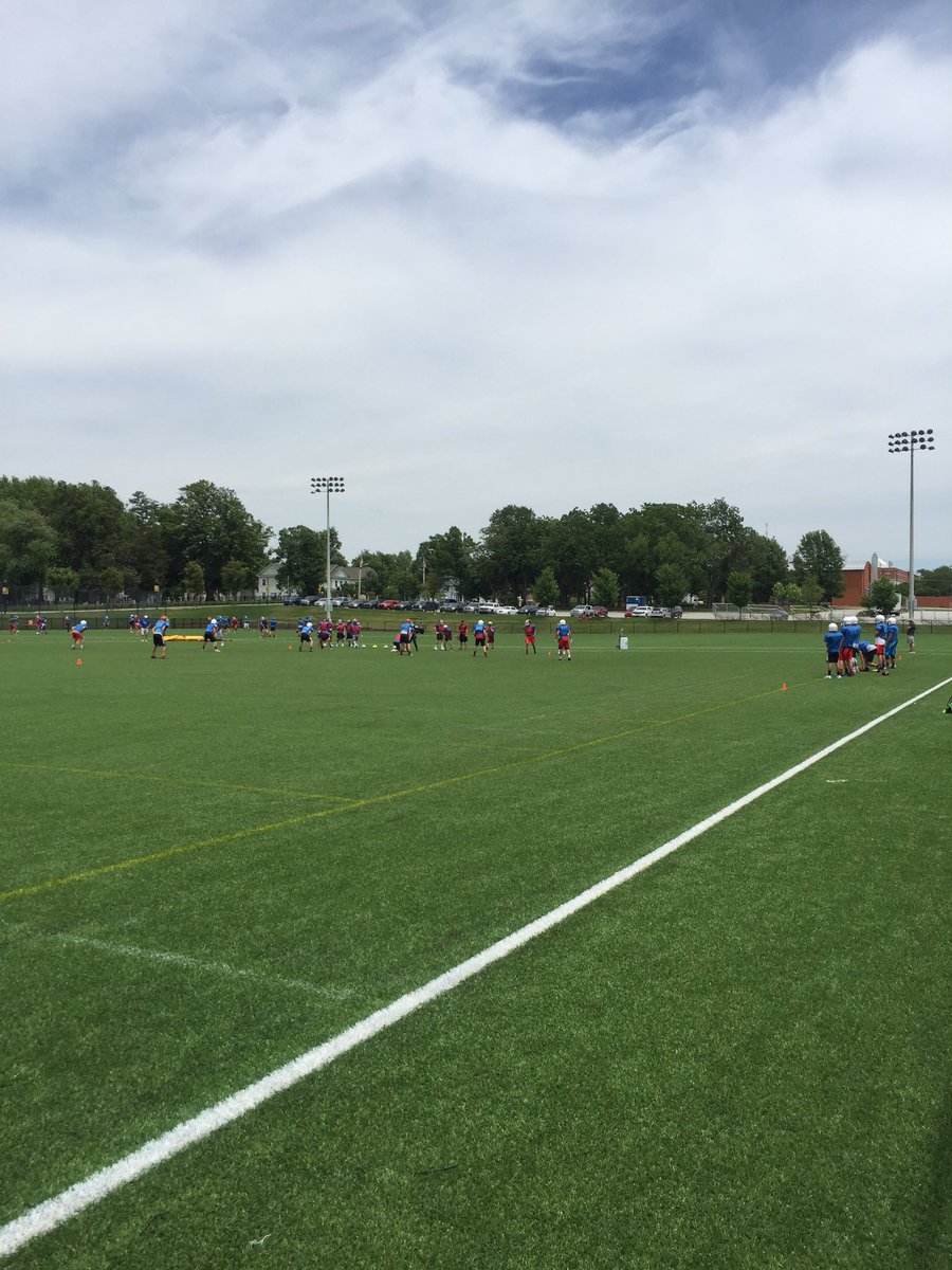 Falcons playing in the championship of the 7 on 7 at BD camp!