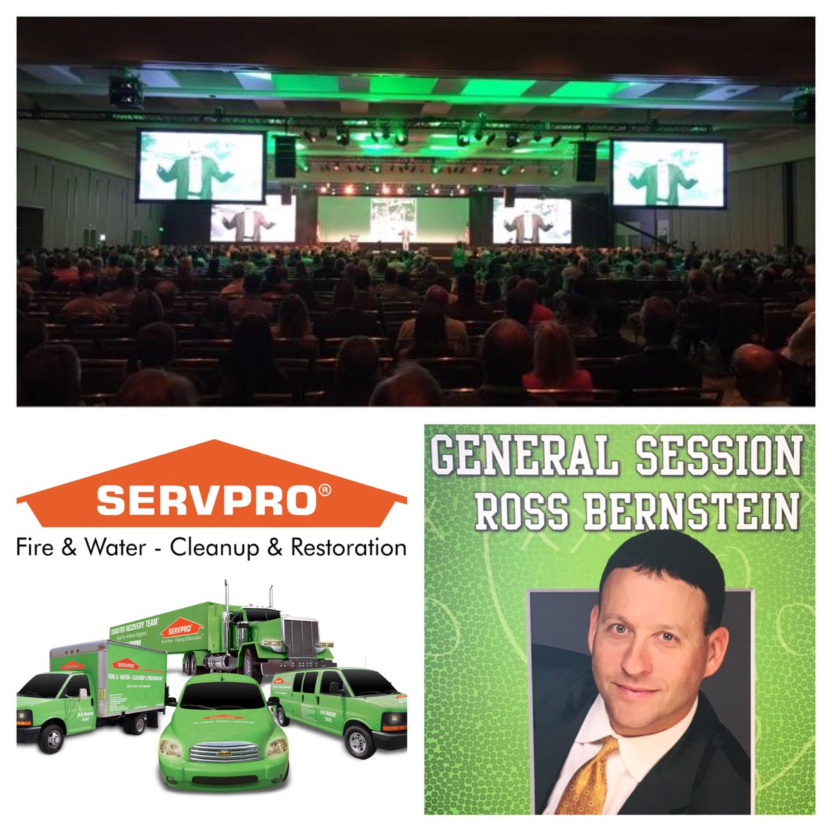 RossBernstein's tweet photo. SO honored to keynote @SERVPRO'S annual franchise conference today in Seattle! What an incredible event, thank you!! #WSCC #SPCON17 https://t.co/SqM1gxHPn1