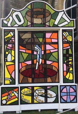 Last chance to see the #Youlgrave #welldressing  tomorrow - don't miss them and why not have a cuppa at <a href="/YoulgraveVH/">YoulgraveVillageHall</a>  10am-5pm