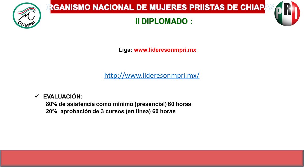 Cursos en línea para este ll diplomado