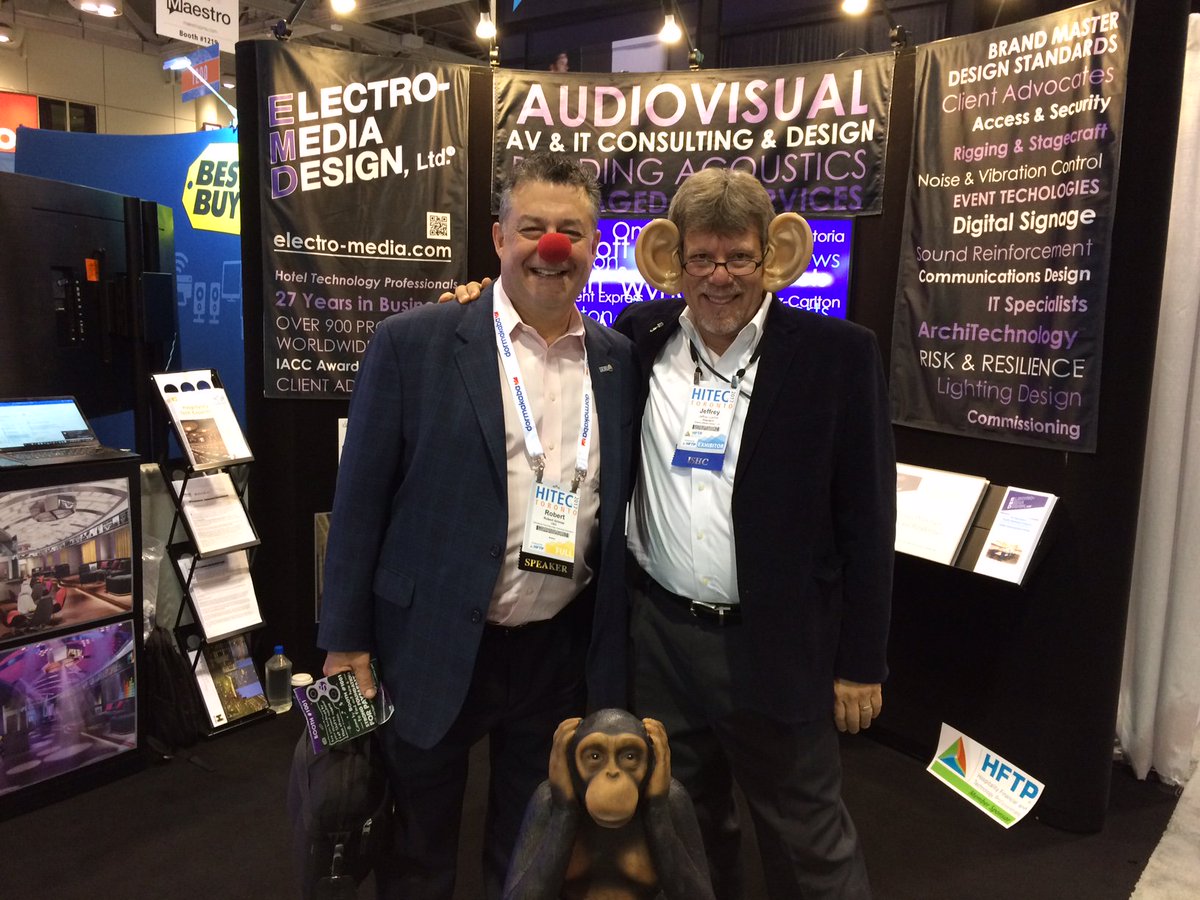 ElectroMedia_AV's tweet photo. Best buds since before millennials existed - and they are still goofy as ever! Thanks for stopping by Rob! #boyshavingfun #HITECtor 🤡🤣 https://t.co/a5d28yOiVj
