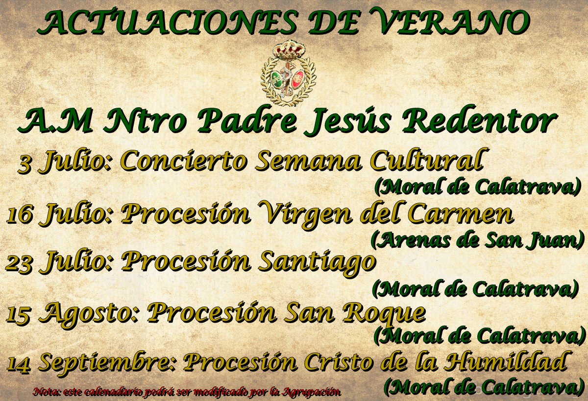 Actuaciones de Verano A.M REDENTOR.