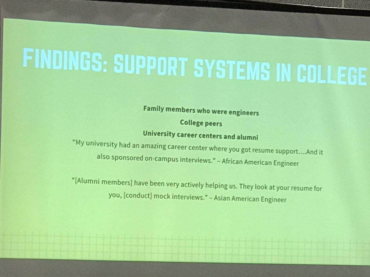 educator2us's tweet photo. @NSBE's own Nicole Yates president g findings about the challenges &amp; opportunities of early-career women of color in engineering #ASEE2017 https://t.co/te7QPVosRx