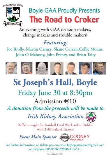 RoscommonGAA's tweet photo. Share /retweet and like our a/c to be in with a chance of winning two tickets. #rosgaa #gaa #boyle #conngaa https://t.co/T6Wi2BdTeQ
