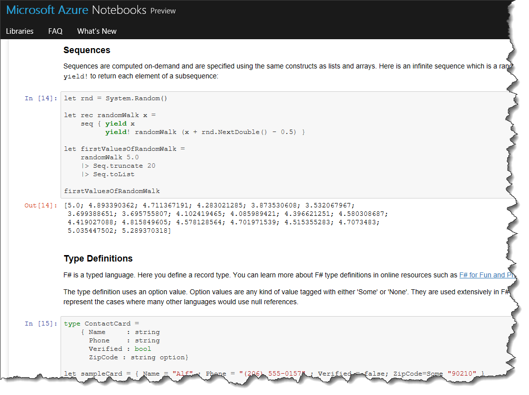 EdgarSanchez's tweet image. #FSharp #LiterateProgramming in #Azure Notebooks notebooks.azure.com/Microsoft/libr…