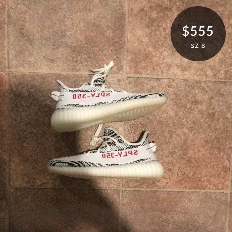 Check out this listing: Size 8 Yeezy Boost 350 V2 'Zebra' goat.app.link/oQDnd8AXlE #GOATAPP
