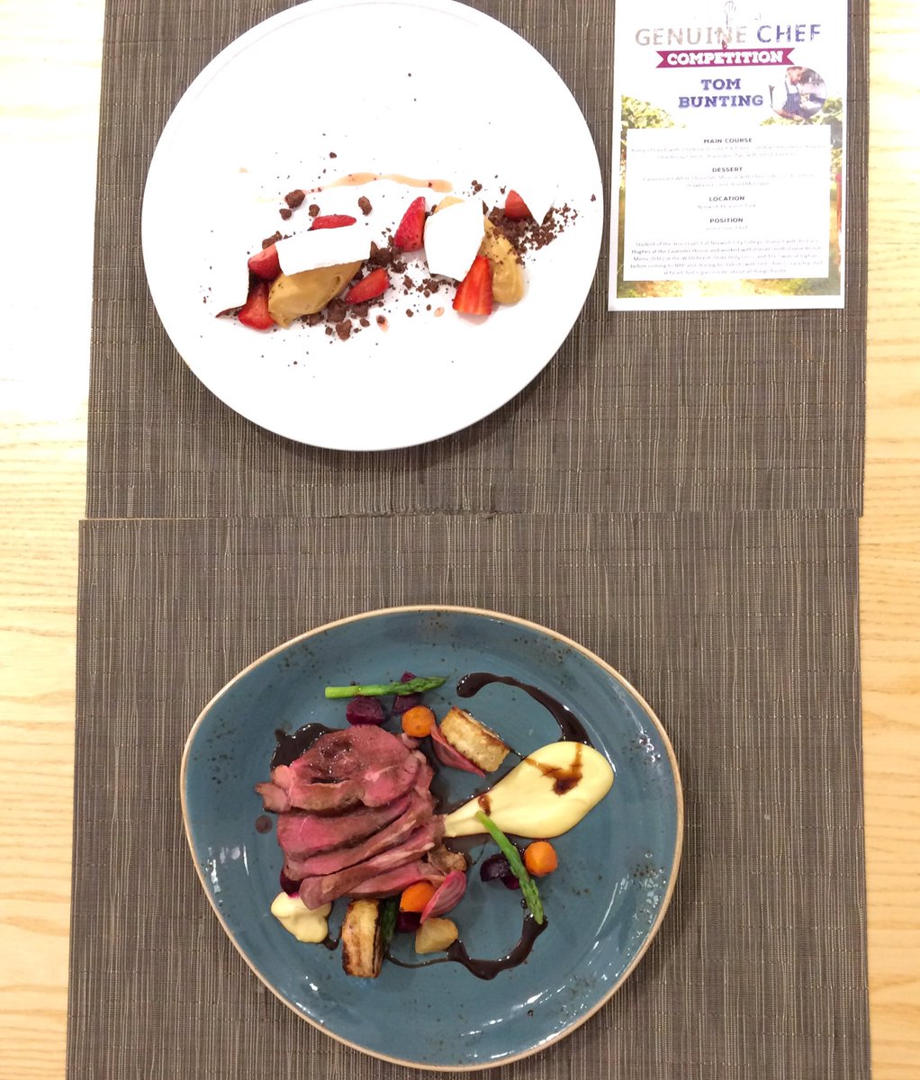 GenuineDining's tweet photo. And the winner is... Tom! Huge congratulations to @tom2bunting #GenChef #2017 #Winner https://t.co/DQNtzUHpo1