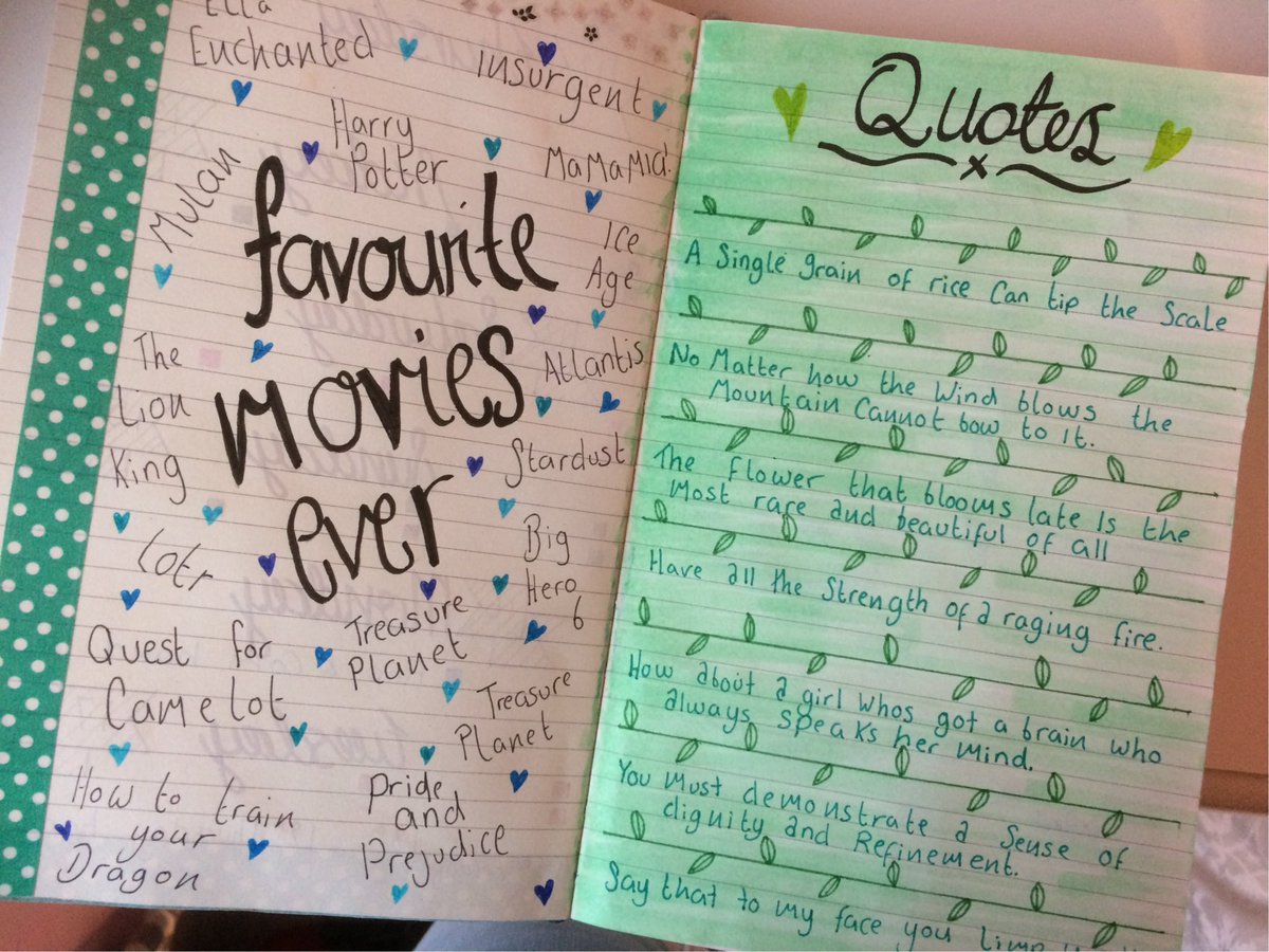 chenisemeiling's tweet photo. My attempt at a creative journal #smashbook #scrapbooking #quotes #moviebuff #notebook https://t.co/5M2qqJS88v