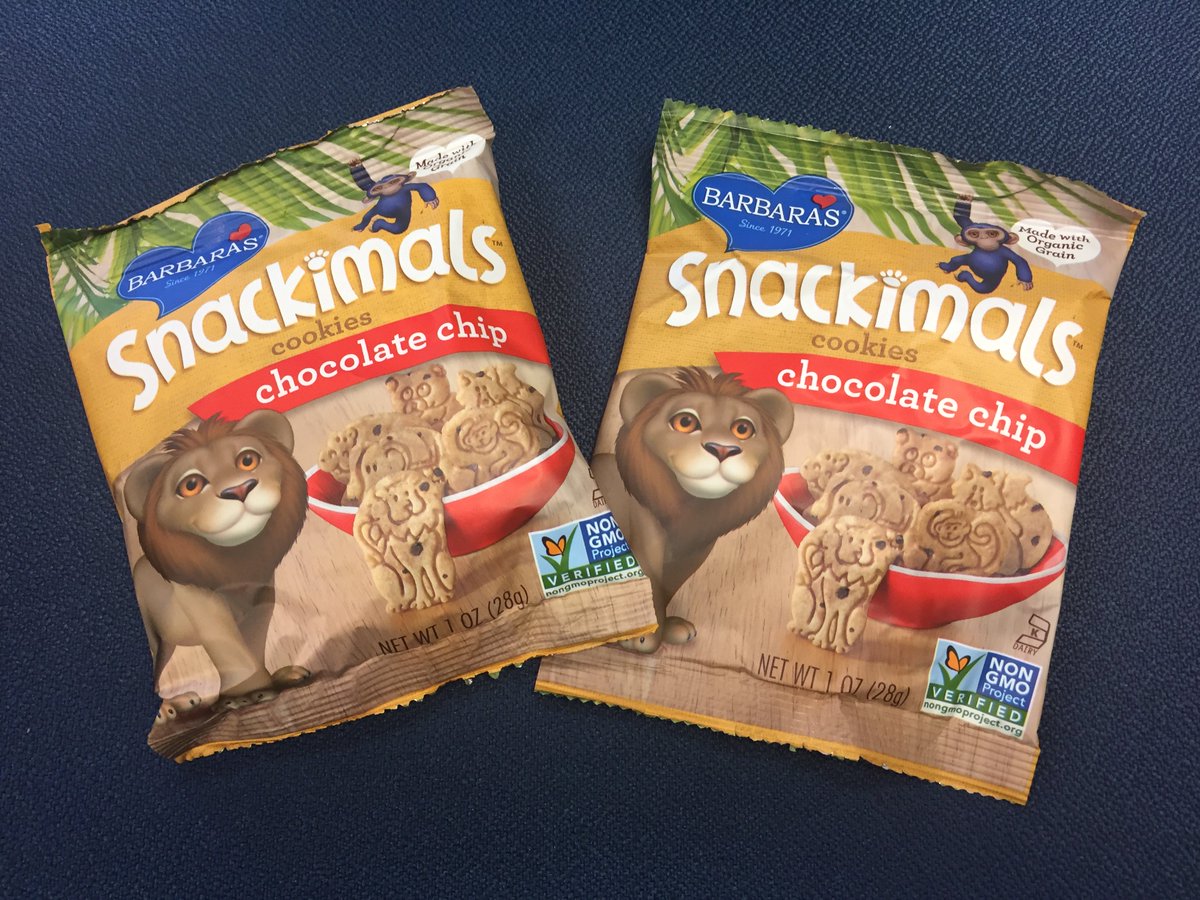 SnackDot's tweet photo. Lions and tigers and bears, oh yum! Feed your nostalgia w/ @BarbarasBakery #Snackimals cookies! #SnackDot #workperks #officesnacks #nongmo https://t.co/HmqOhkvYdF