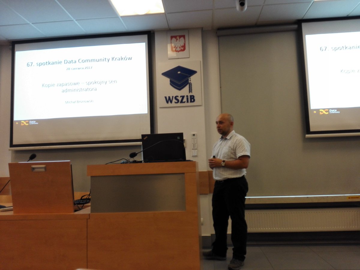 MikeyBronowski's tweet image. Dziękuję za obecność i uwagę :) #sqlbackups #krakow #DataCommunityPL @DataCommunityPL