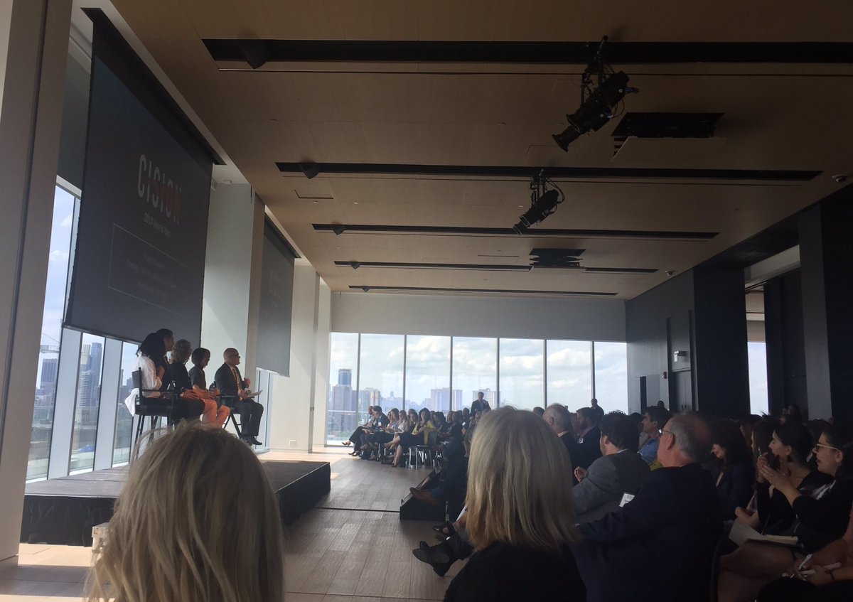 KloeSchultz's tweet photo. Learning how to create a win-win relationship between brand / media from an outstanding panel #CisionWorldTour https://t.co/OQAqHFILRt