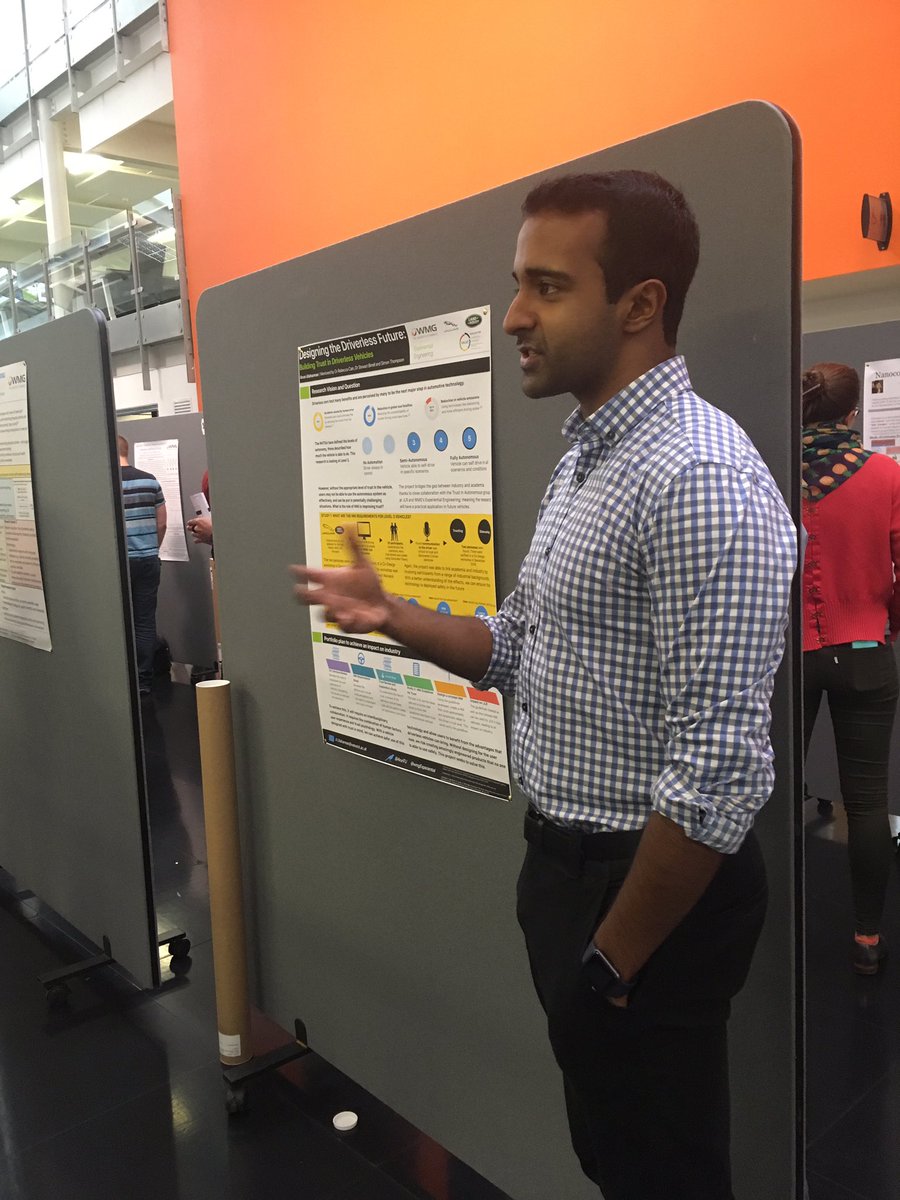 PhD and EngD poster time today at #WMGDC17 for two of my fab <a href="/wmgexperiential/">WMG Experiential Eng</a> students researching #driverless Redho and <a href="/ArunTU/">Aldi Runtu</a> <a href="/WMGRIC/">WMG RIC</a>