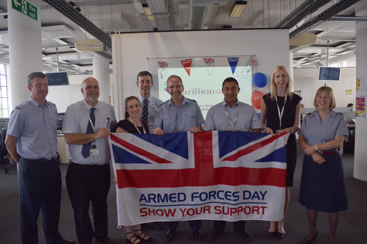 Air Cdre Opie visits CA Customer Service Centre to meet staff, inc Reserves, ex-reg and mil spouses to celebrate Armed Forces Day.