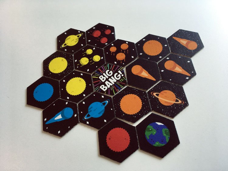 BoardGameQuest's tweet image. A quick playing, universe shaping game. Tahsin previews Big Bang 13.7, now on Kickstarter bit.ly/2tkHNDz